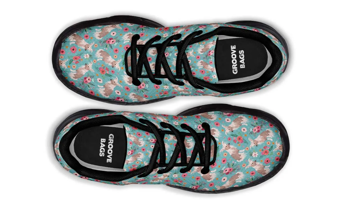 Chinese Crested Flower Chunky Sneakers