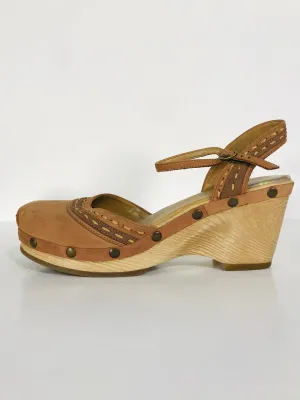 Clarks Women's Boho Wedge Heels | 5.5 | Brown