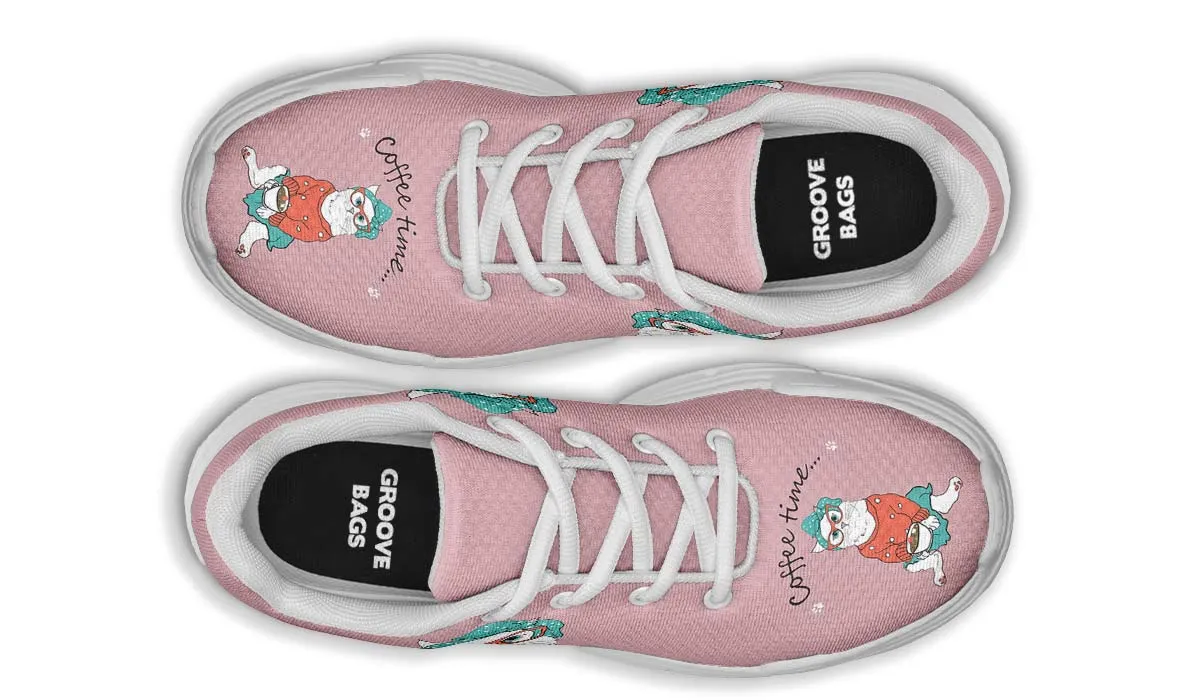 Coffee Kitty Chunky Sneakers
