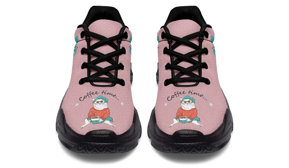 Coffee Kitty Chunky Sneakers