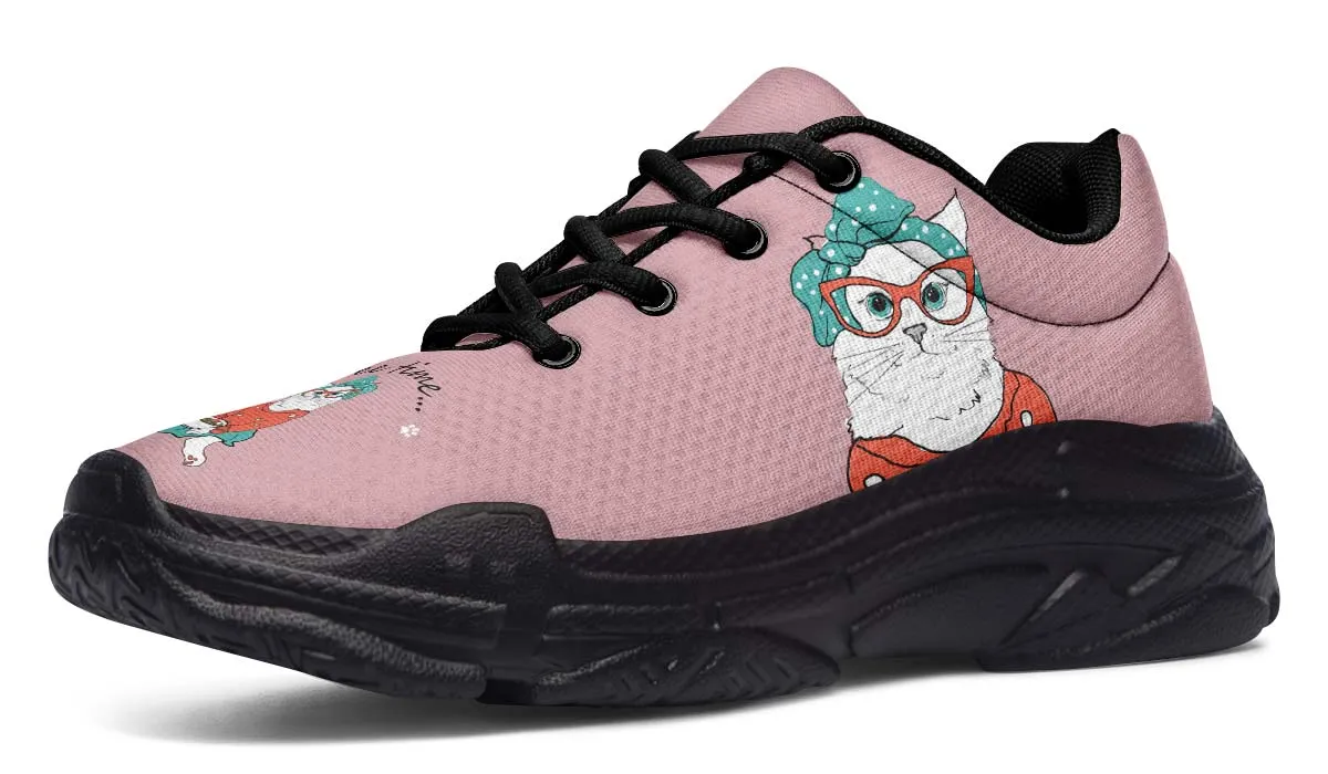 Coffee Kitty Chunky Sneakers