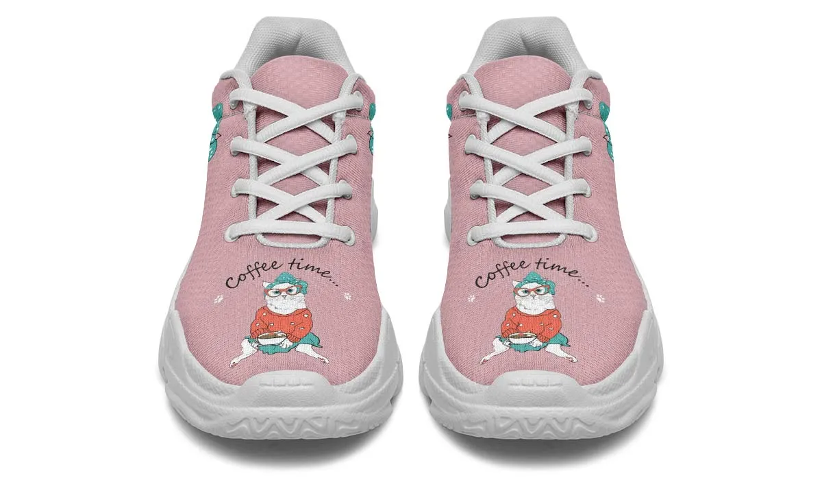 Coffee Kitty Chunky Sneakers