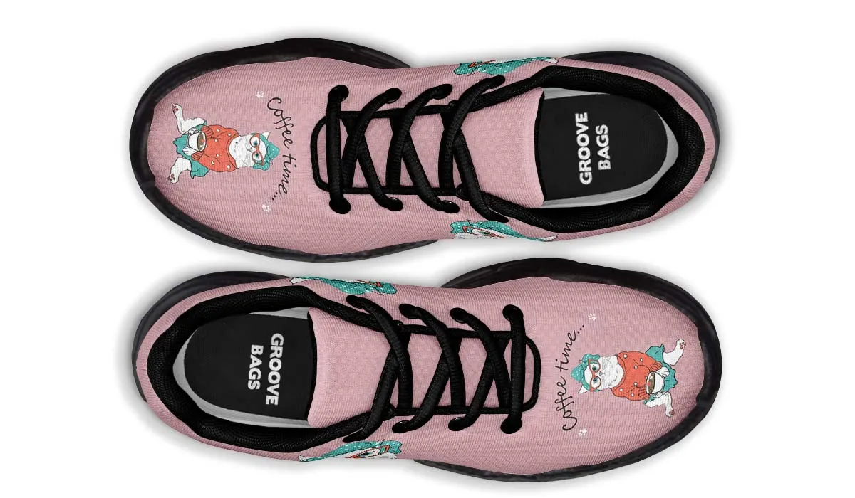 Coffee Kitty Chunky Sneakers