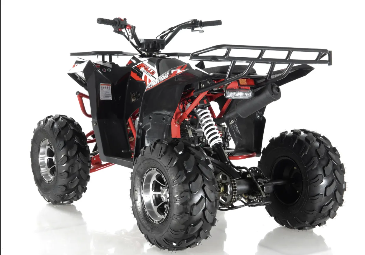 Commander DLX 125cc Larger Mid Size Youth ATV,  Automatic With Reverse Available, with Chrome Rims G16 16 YEAR OLD AND UP, CA Legal