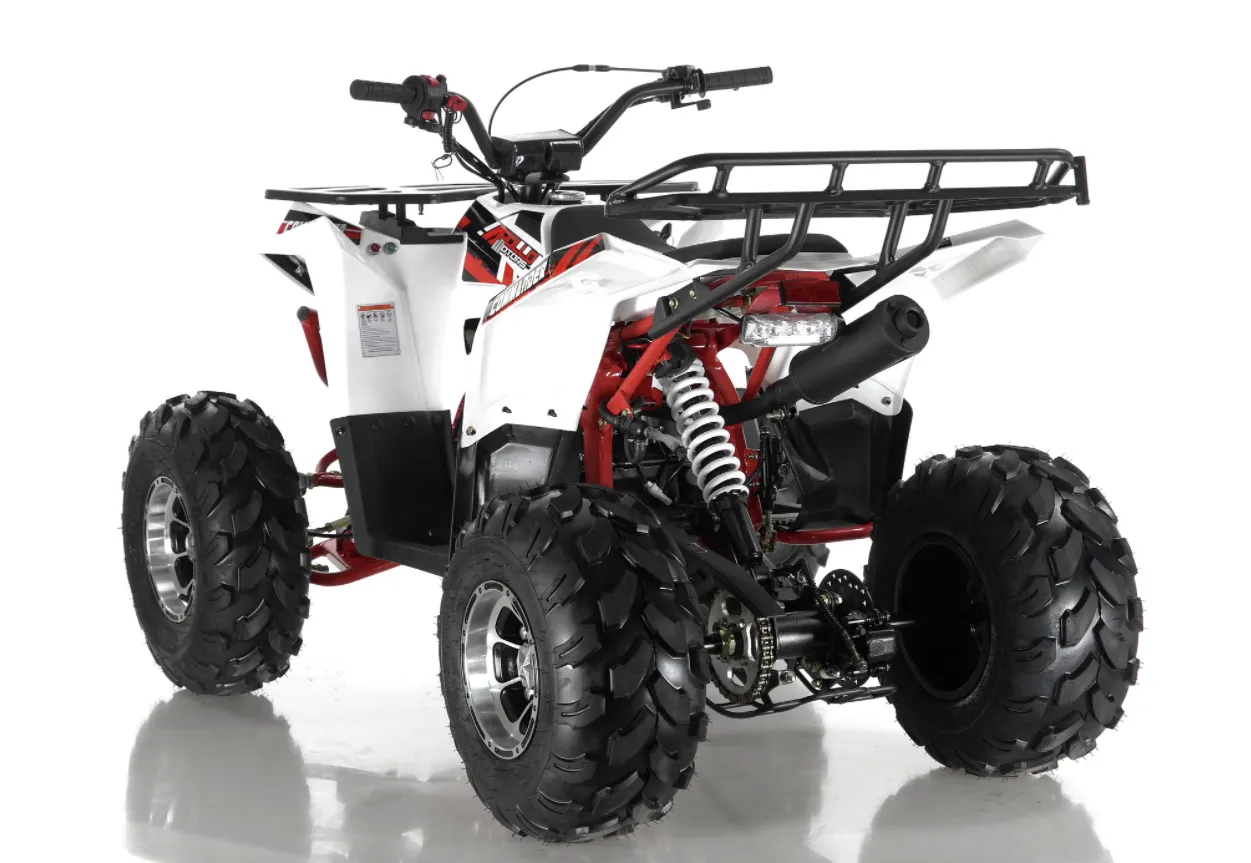 Commander DLX 125cc Larger Mid Size Youth ATV,  Automatic With Reverse Available, with Chrome Rims G16 16 YEAR OLD AND UP, CA Legal