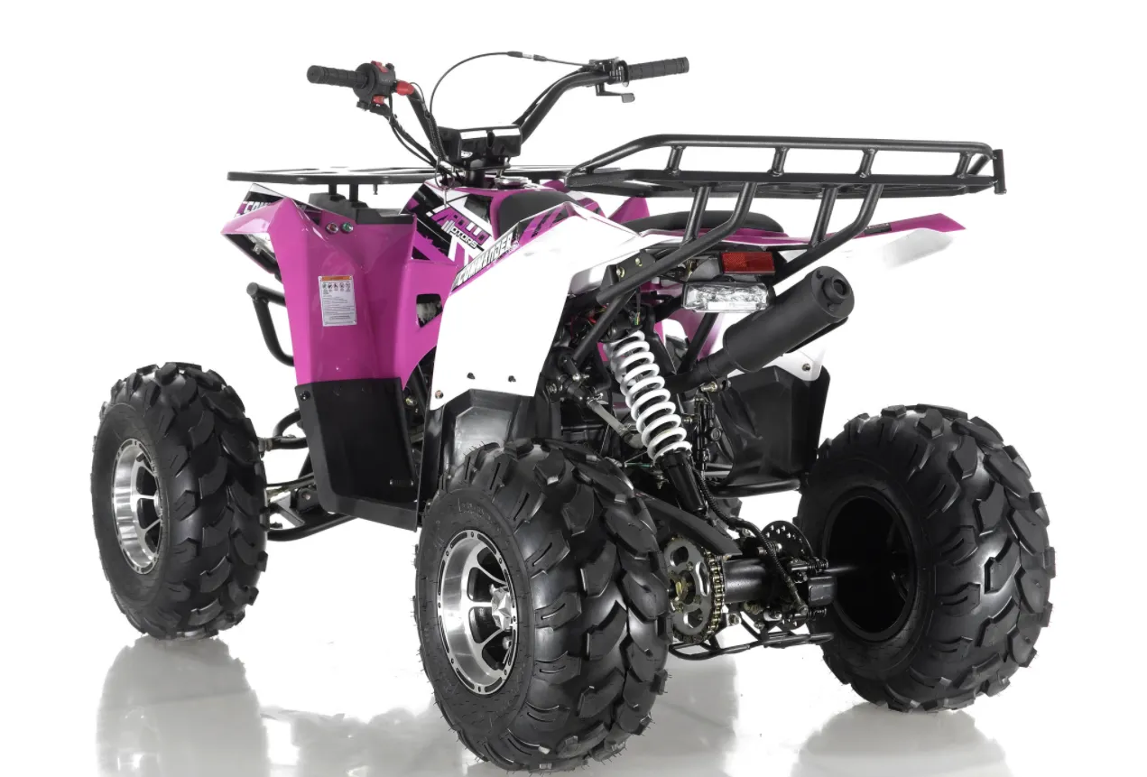 Commander DLX 125cc Larger Mid Size Youth ATV,  Automatic With Reverse Available, with Chrome Rims G16 16 YEAR OLD AND UP, CA Legal