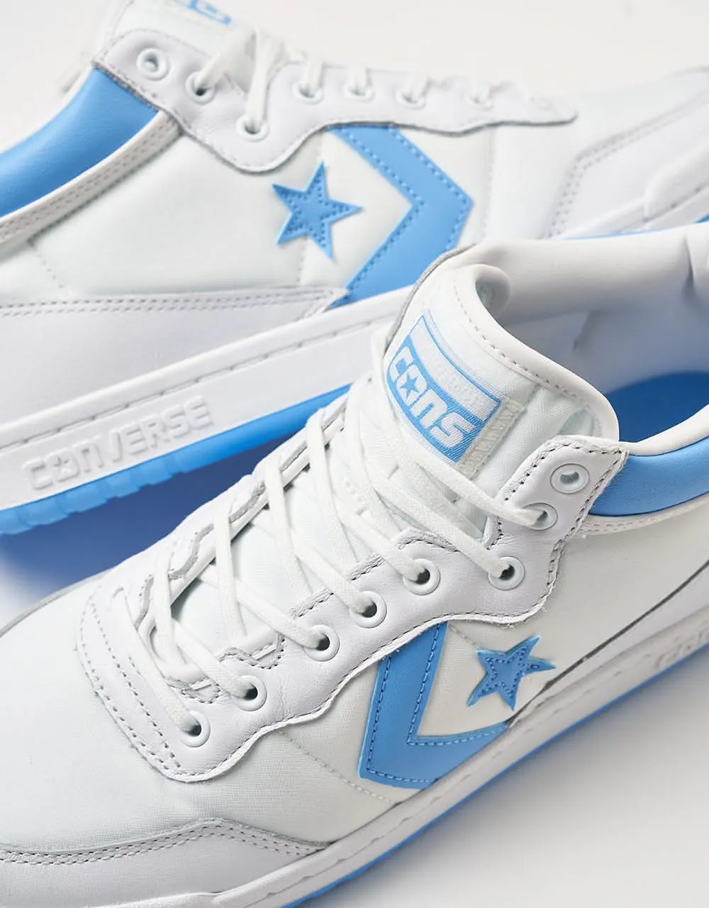 Converse Fastbreak Pro Skate Shoes - White/Lt. Blue/White