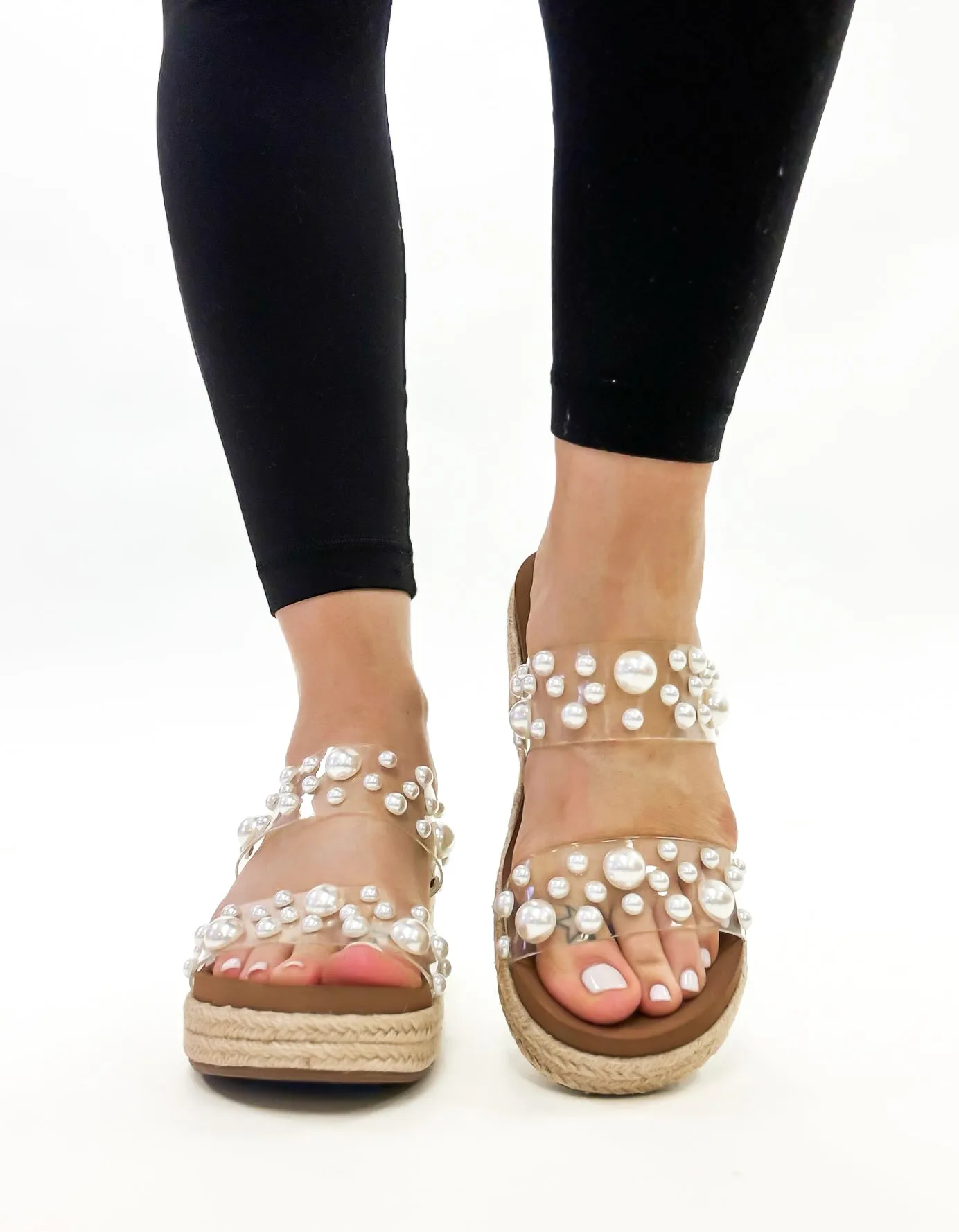 Corky's Clear She's Here Sandals