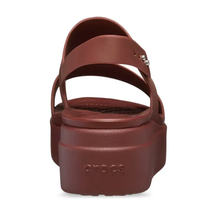 Crocs Sandal Wedge Dark Clay Red Brooklyn  Low