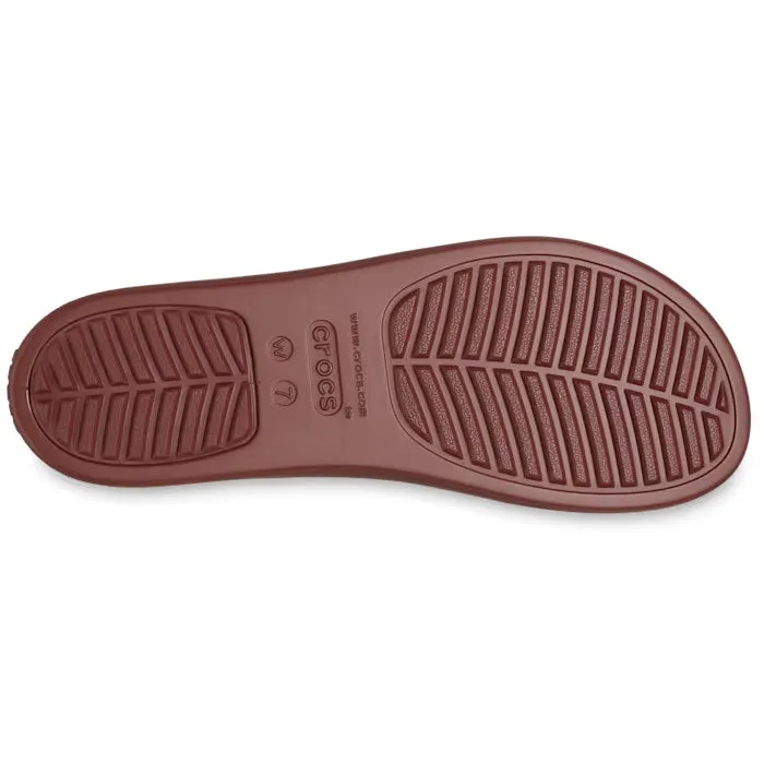 Crocs Sandal Wedge Dark Clay Red Brooklyn  Low