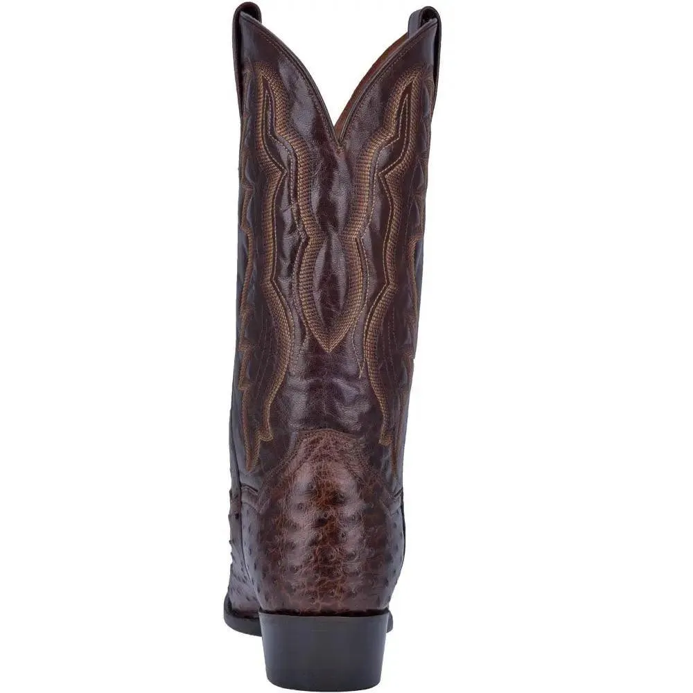 Dan Post Brass Pershing Full Quill Ostrich Boot DP3016
