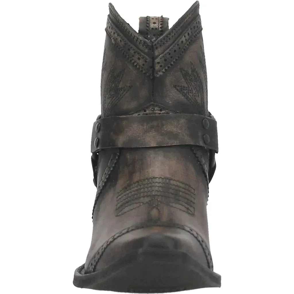 DINGO GUMMY BEAR LEATHER BLACK BOOTIE STYLE DI747BK