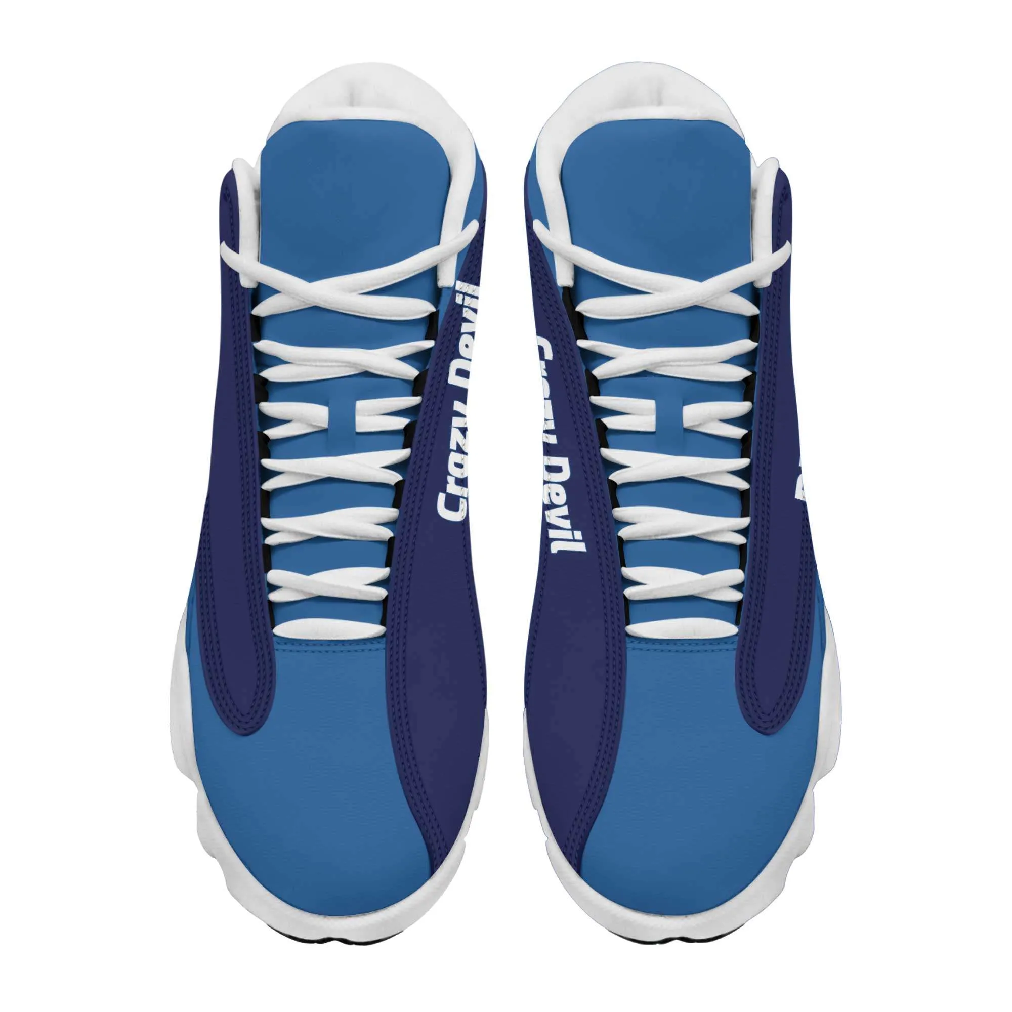 Duke Crazy Devil Basketball Fan Microfiber Hightop Sneakers