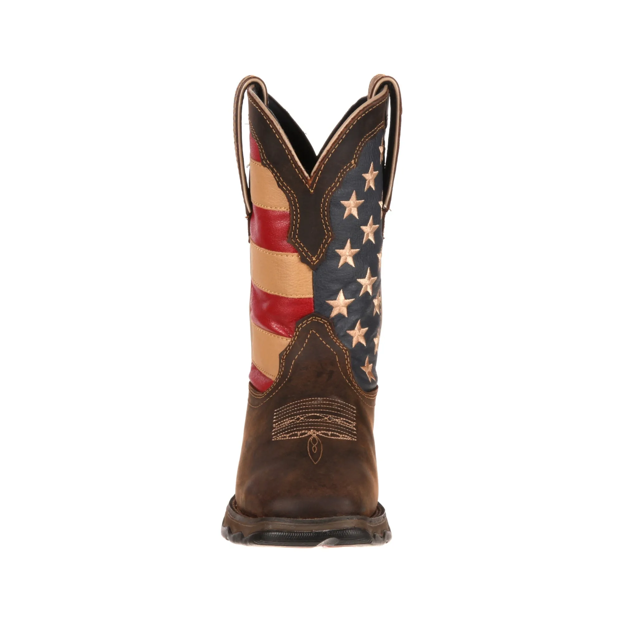 Durango Rebel Patriotic Women's Pull-On Leather Square Toe Boot RD4414