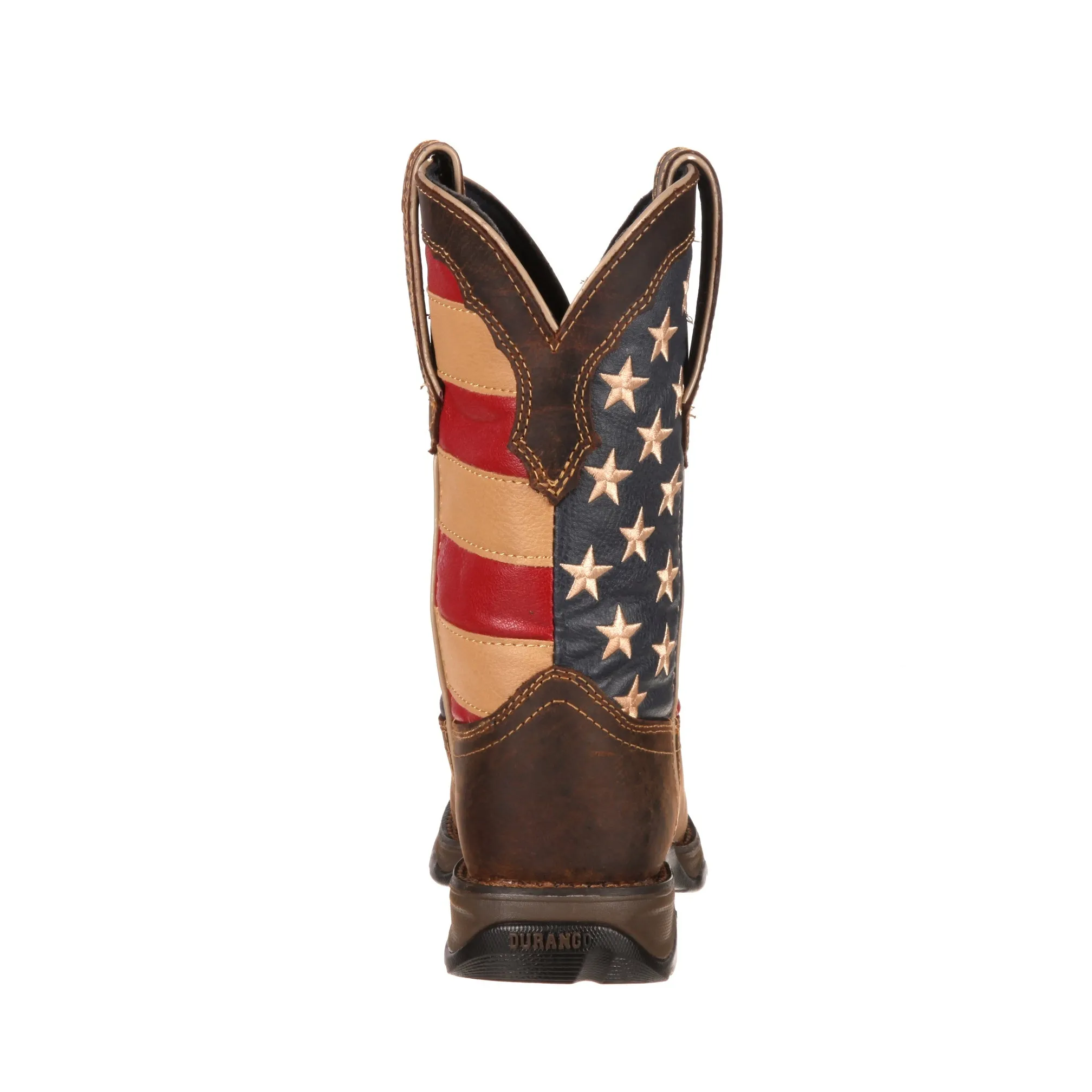 Durango Rebel Patriotic Women's Pull-On Leather Square Toe Boot RD4414