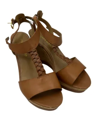 Espadrille Wedge By Franco Sarto In Brown, Size: 8.5