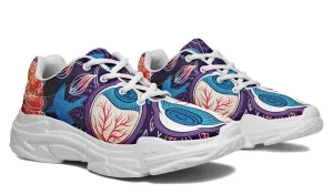 Eyeball Illustration Chunky Sneakers
