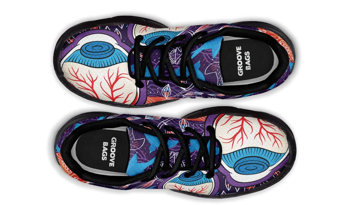 Eyeball Illustration Chunky Sneakers