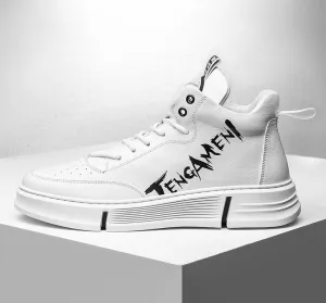 FAMAN CHUNKY SOLE TRAINERS WITH LETTERS PRINT