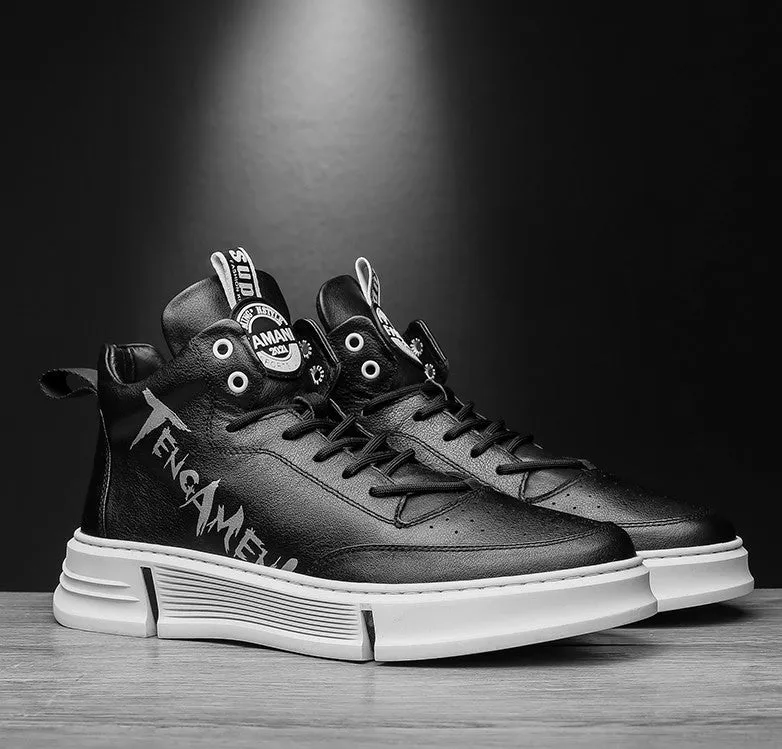 FAMAN CHUNKY SOLE TRAINERS WITH LETTERS PRINT