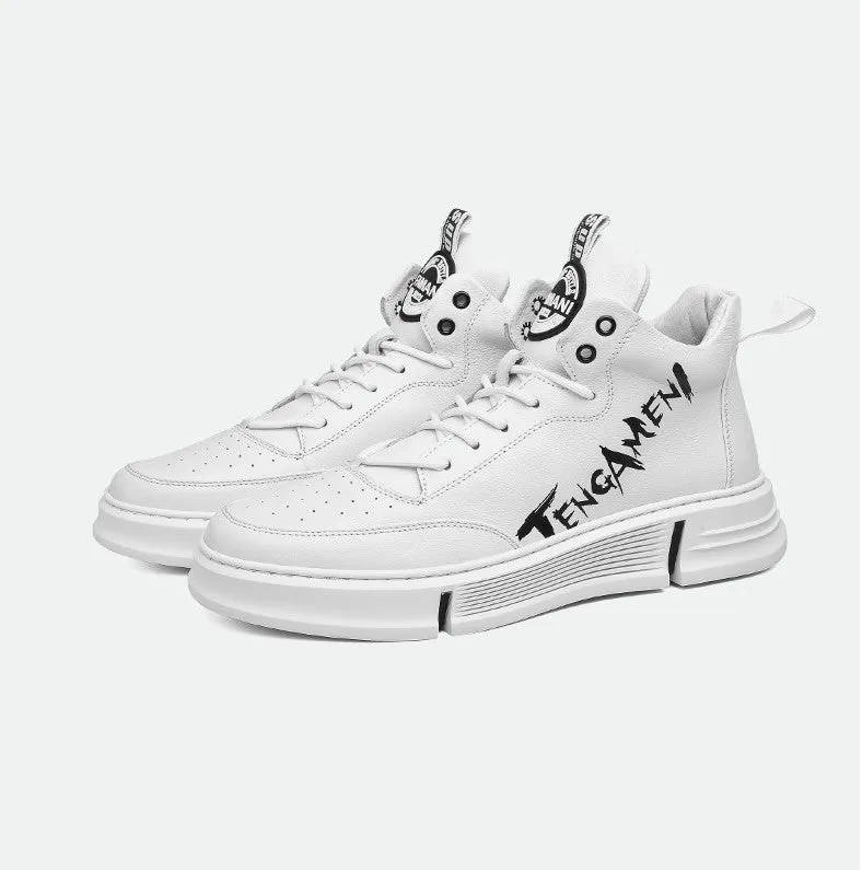 FAMAN CHUNKY SOLE TRAINERS WITH LETTERS PRINT