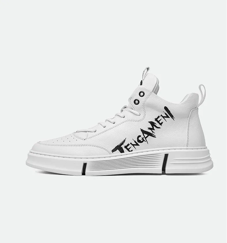 FAMAN CHUNKY SOLE TRAINERS WITH LETTERS PRINT