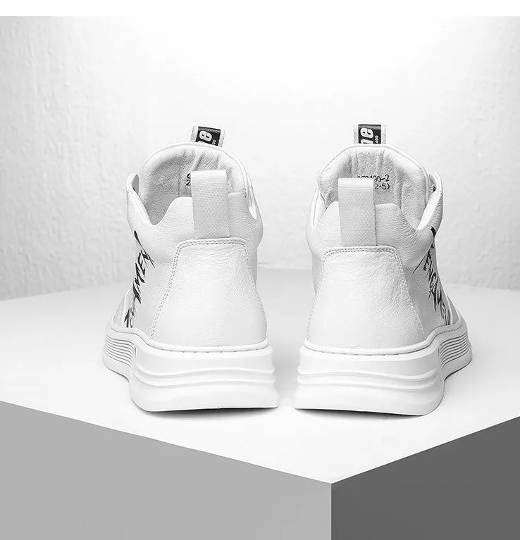 FAMAN CHUNKY SOLE TRAINERS WITH LETTERS PRINT