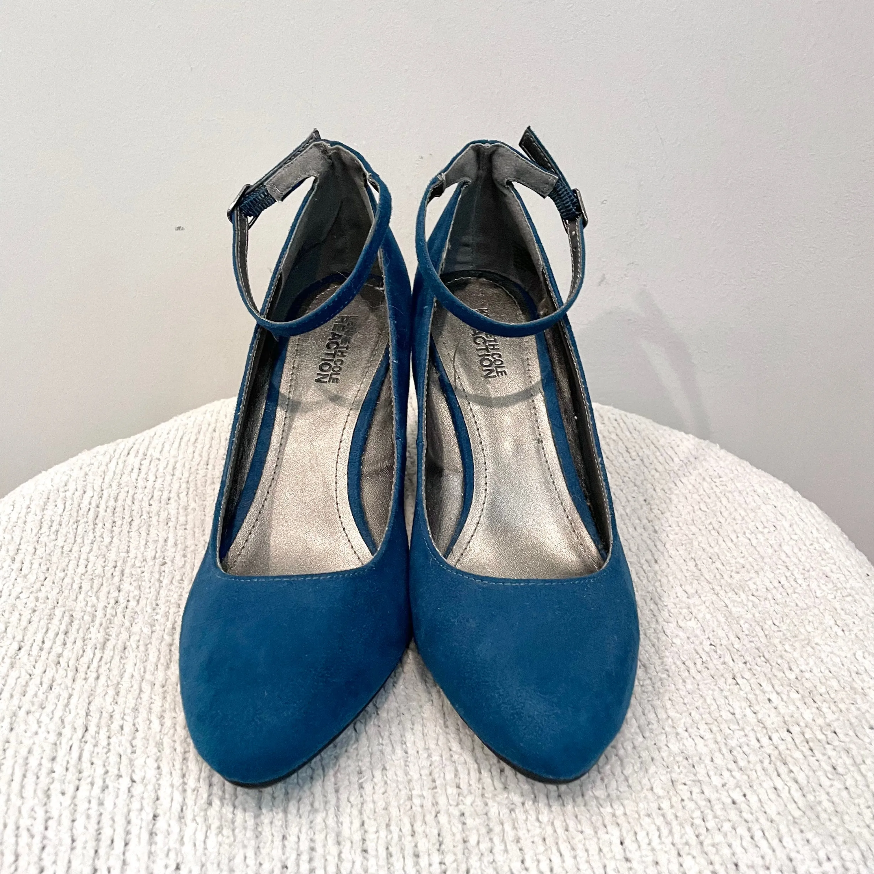 Faux Suede Snakeskin Wedge Heels