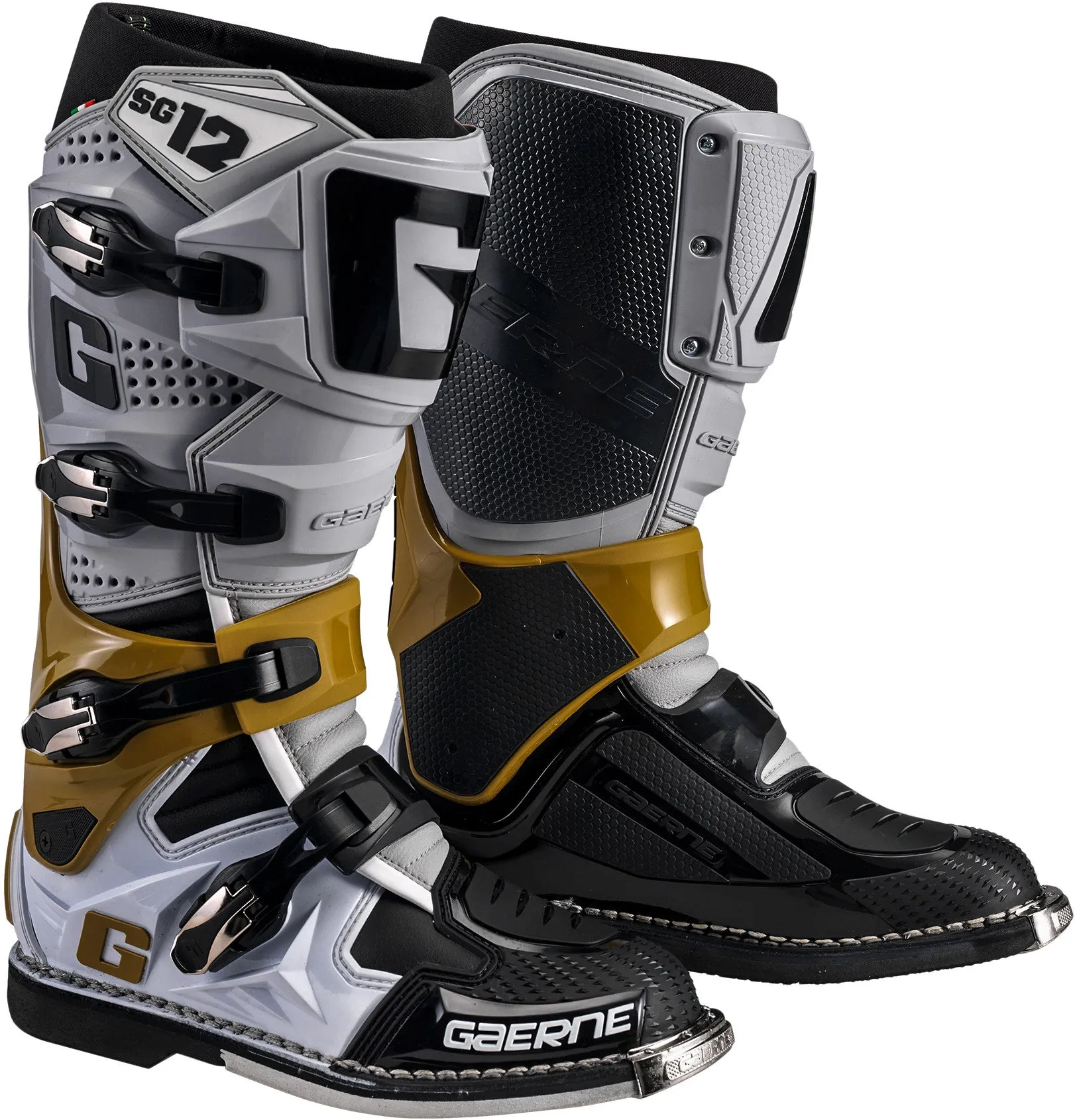 GAERNE SG-12 BOOTS GREY/YELLOW FLUO/ BLACK SZ 13 2174-079-13