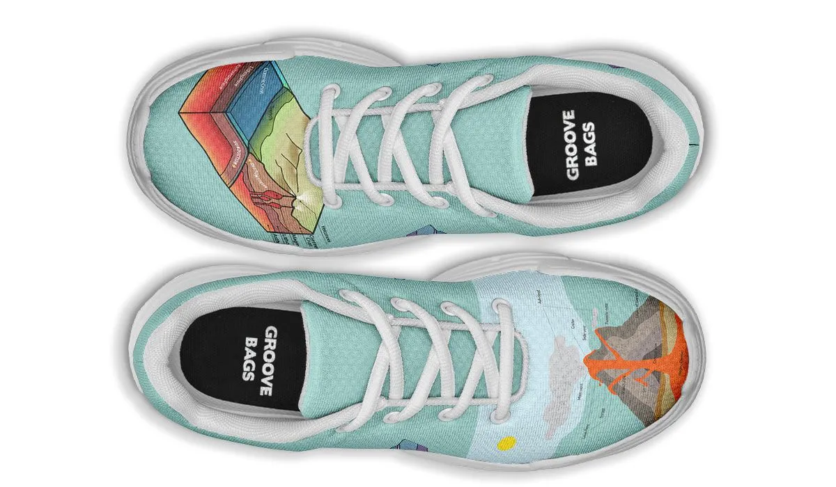 Geology Diagram Chunky Sneakers