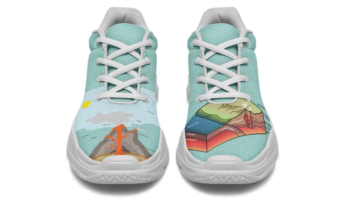 Geology Diagram Chunky Sneakers