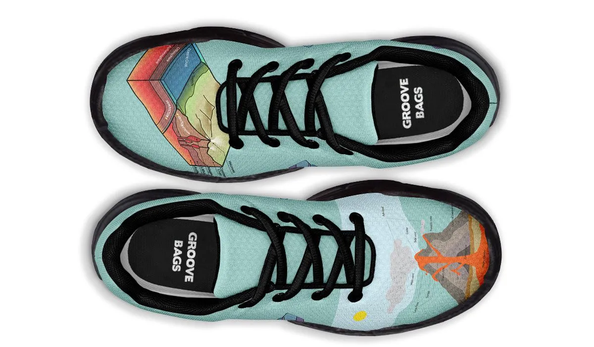 Geology Diagram Chunky Sneakers