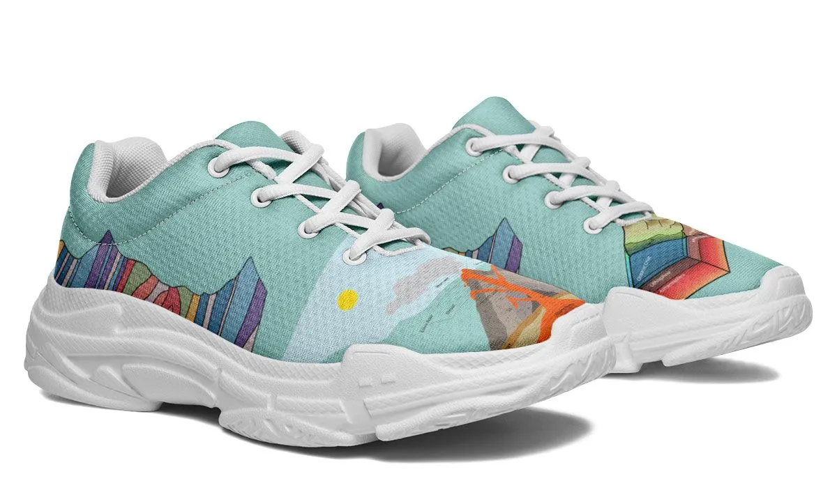 Geology Diagram Chunky Sneakers