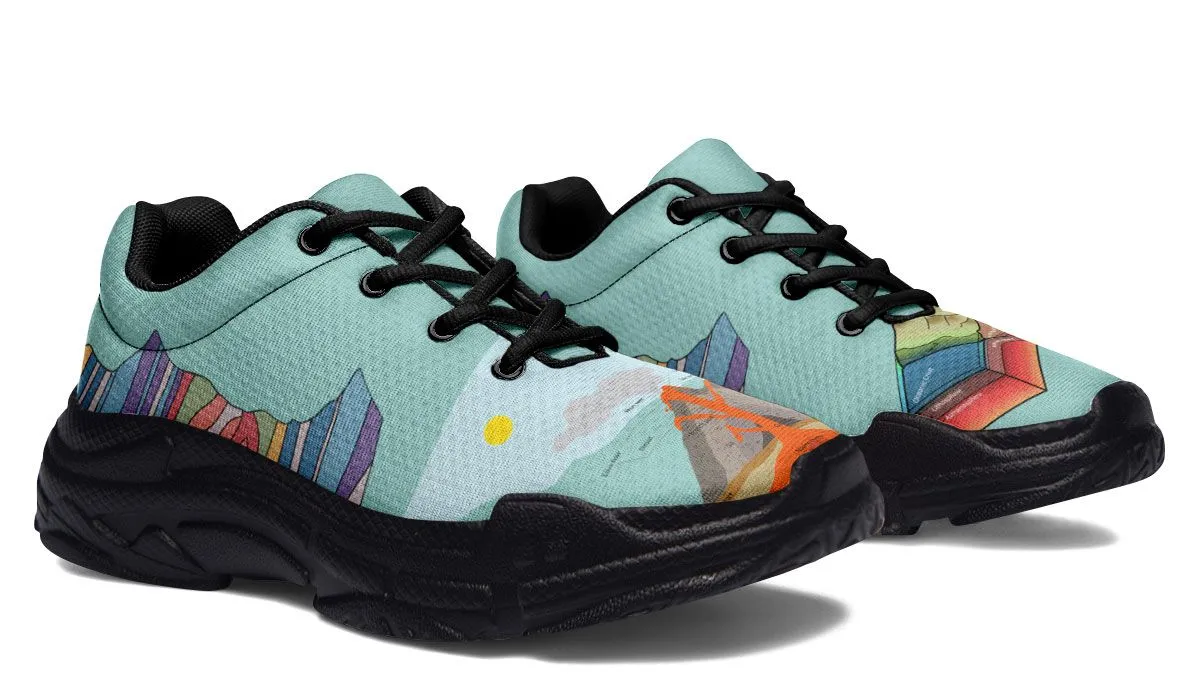 Geology Diagram Chunky Sneakers