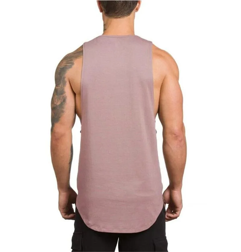 Great Brand gym clothing cotton singlets canotte bodybuilding stringer tank top - men fitness shirt (TM7)(1U101)(1U100)