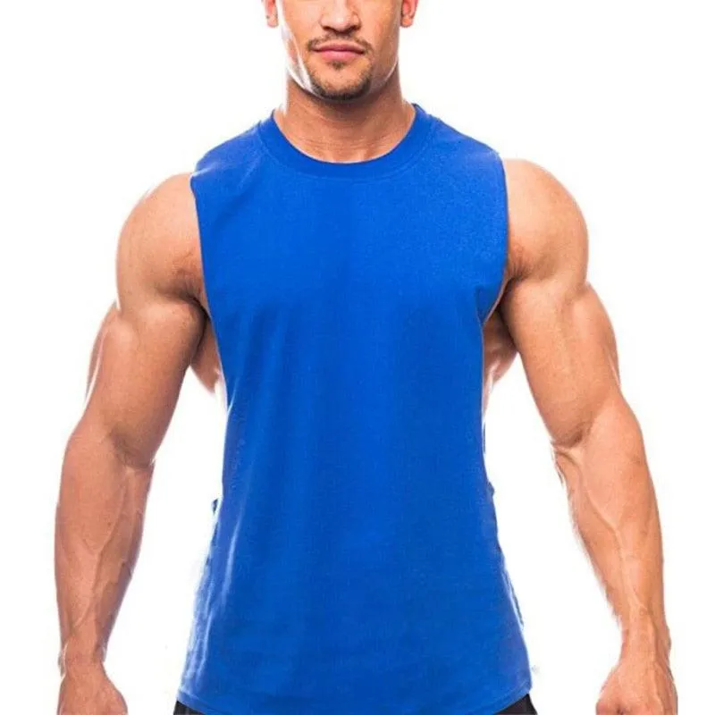 Great Brand New Plain Tank Top -Men Bodybuilding singlet Gyms - Stringer Sleeveless Shirt Blank Fitness Clothing (TM7)(1U101)(1U100)