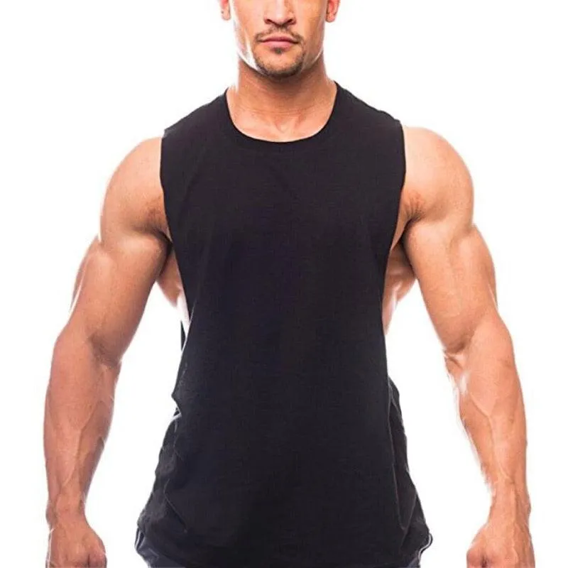 Great Brand New Plain Tank Top -Men Bodybuilding singlet Gyms - Stringer Sleeveless Shirt Blank Fitness Clothing (TM7)(1U101)(1U100)