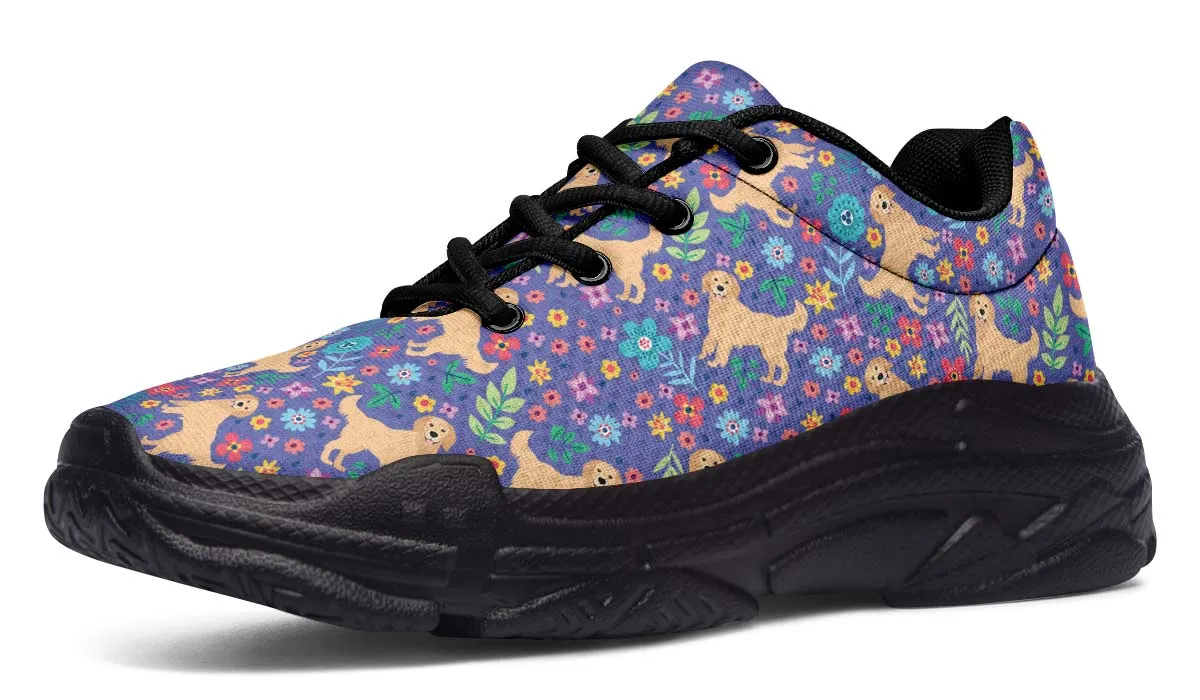 Groovy Golden Retriever Chunky Sneakers
