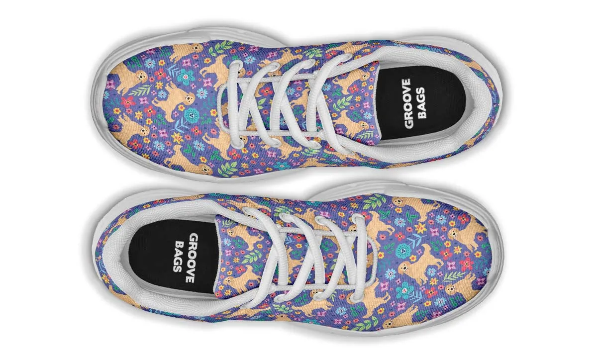 Groovy Golden Retriever Chunky Sneakers