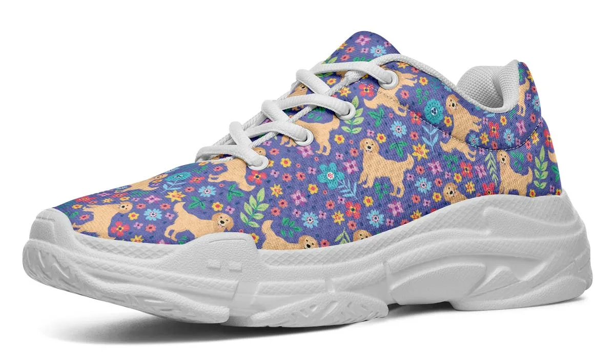Groovy Golden Retriever Chunky Sneakers