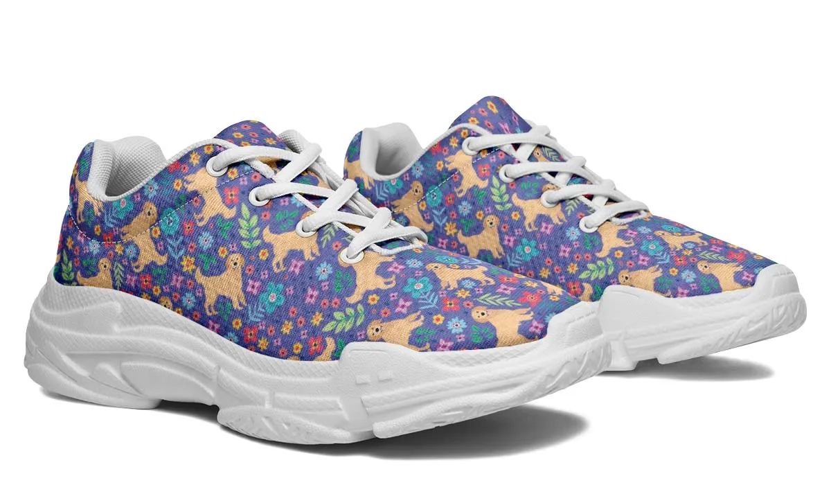Groovy Golden Retriever Chunky Sneakers
