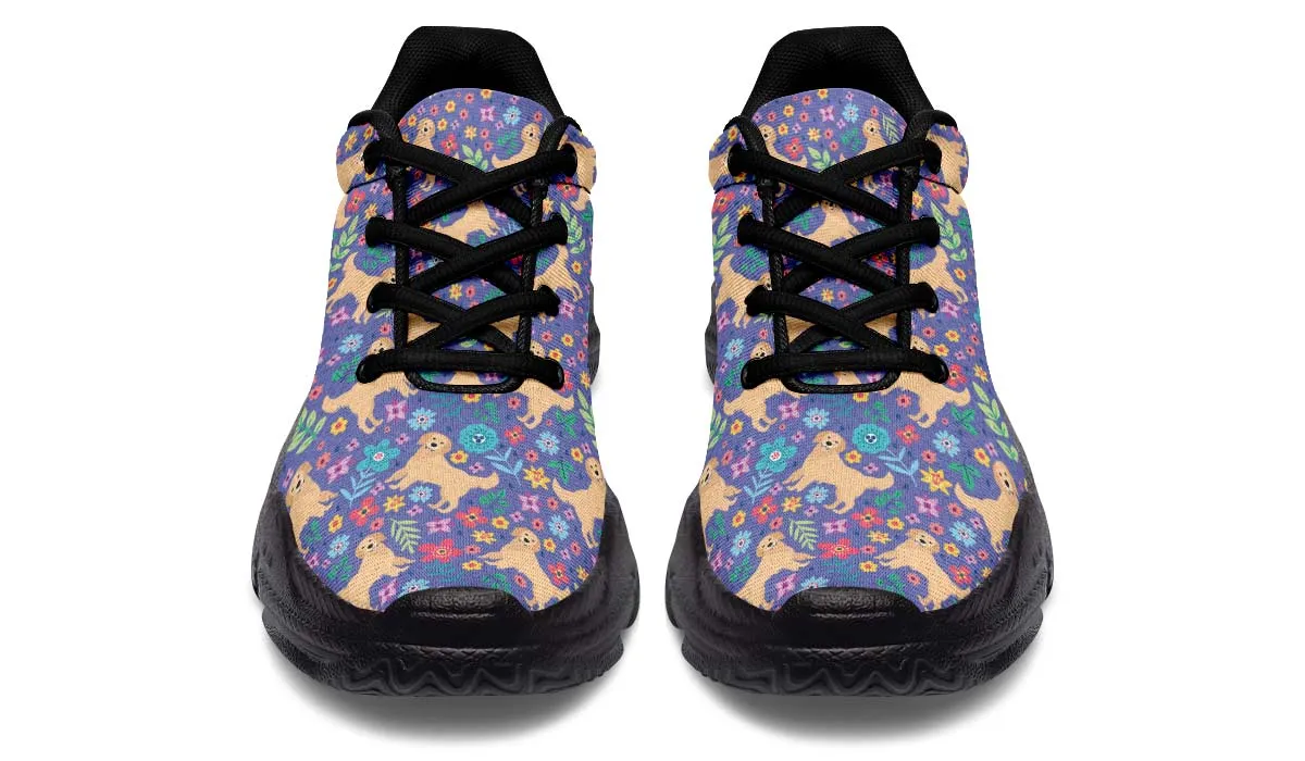 Groovy Golden Retriever Chunky Sneakers