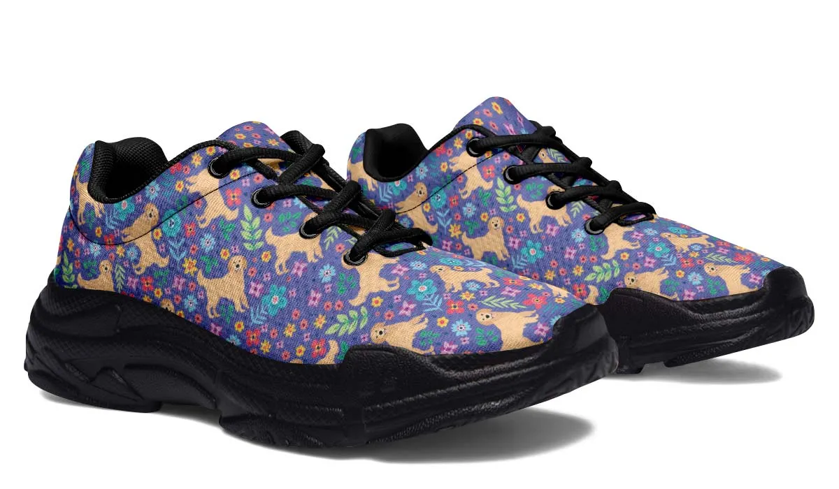 Groovy Golden Retriever Chunky Sneakers