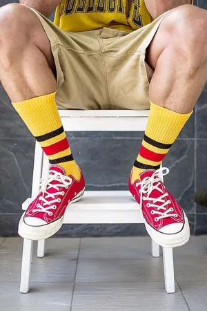 Heritage9.1 - Rucker - Corn - Red & Black Stripes