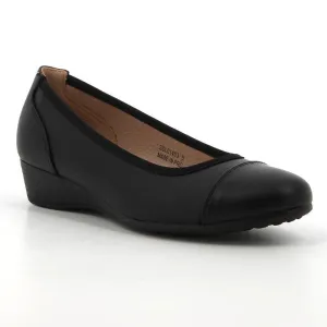 Hush Puppies Rishelle Wedge - Black Mono