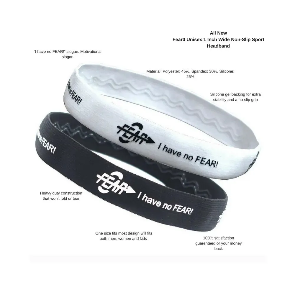 I Have No Fear Soccer Headbands - MeToo Inspired, Non-Slip Bands
