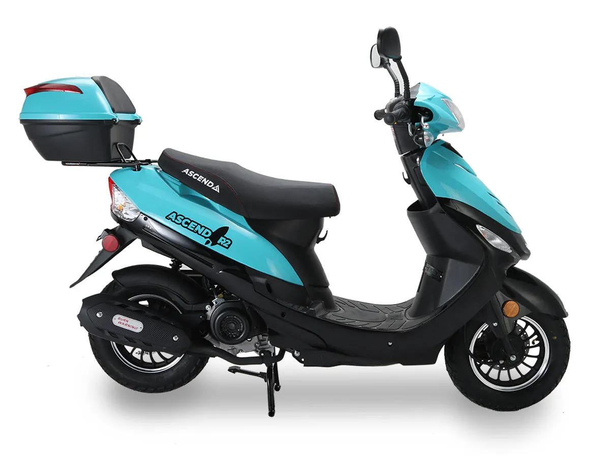 Ice Bear Ascend PMZ50-4, 50cc Fully Automatic, LED head Lights and Trunk included. CA legal