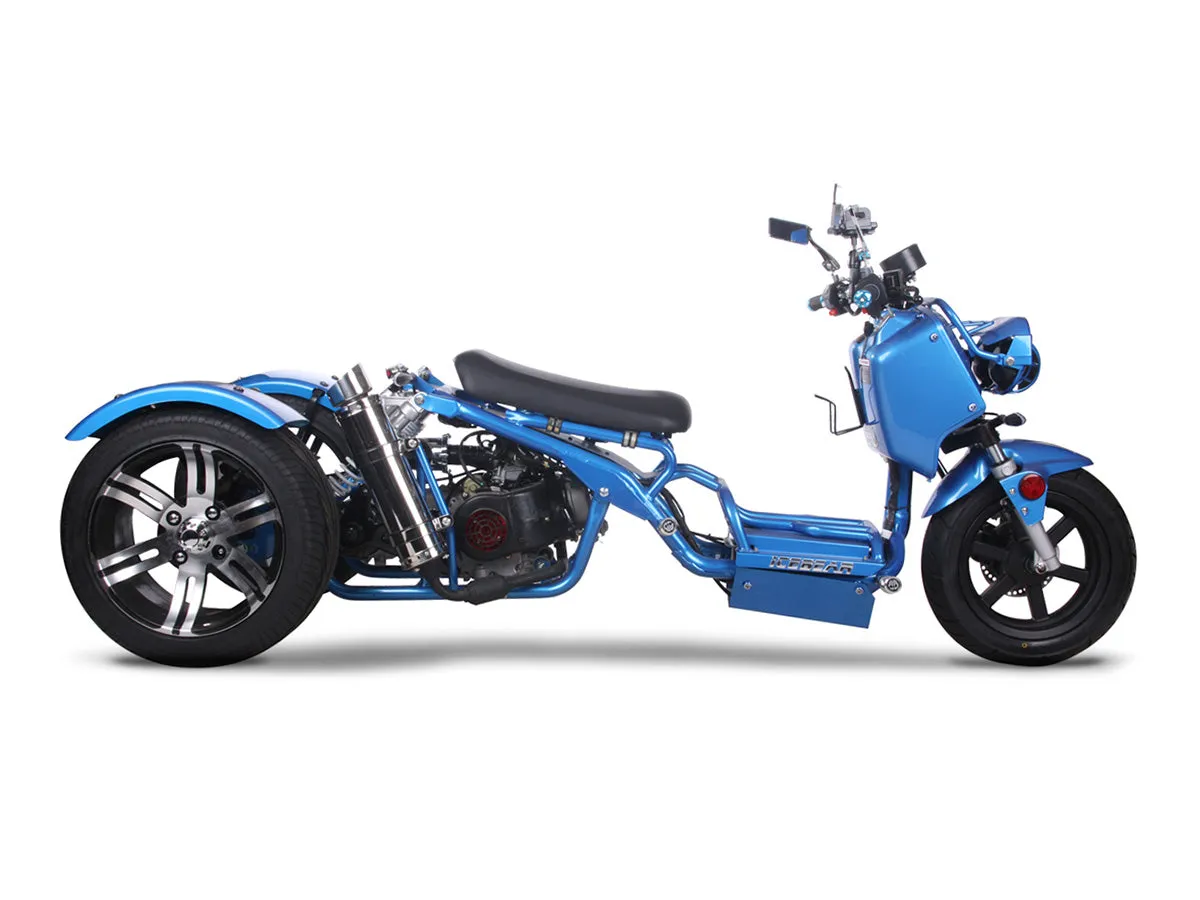 ICE BEAR MADDOG PST150-19N, trike Scooter,  Ruckus Style, GY6 Clone Engine,  CVT Automatic, Electric start, California Legal