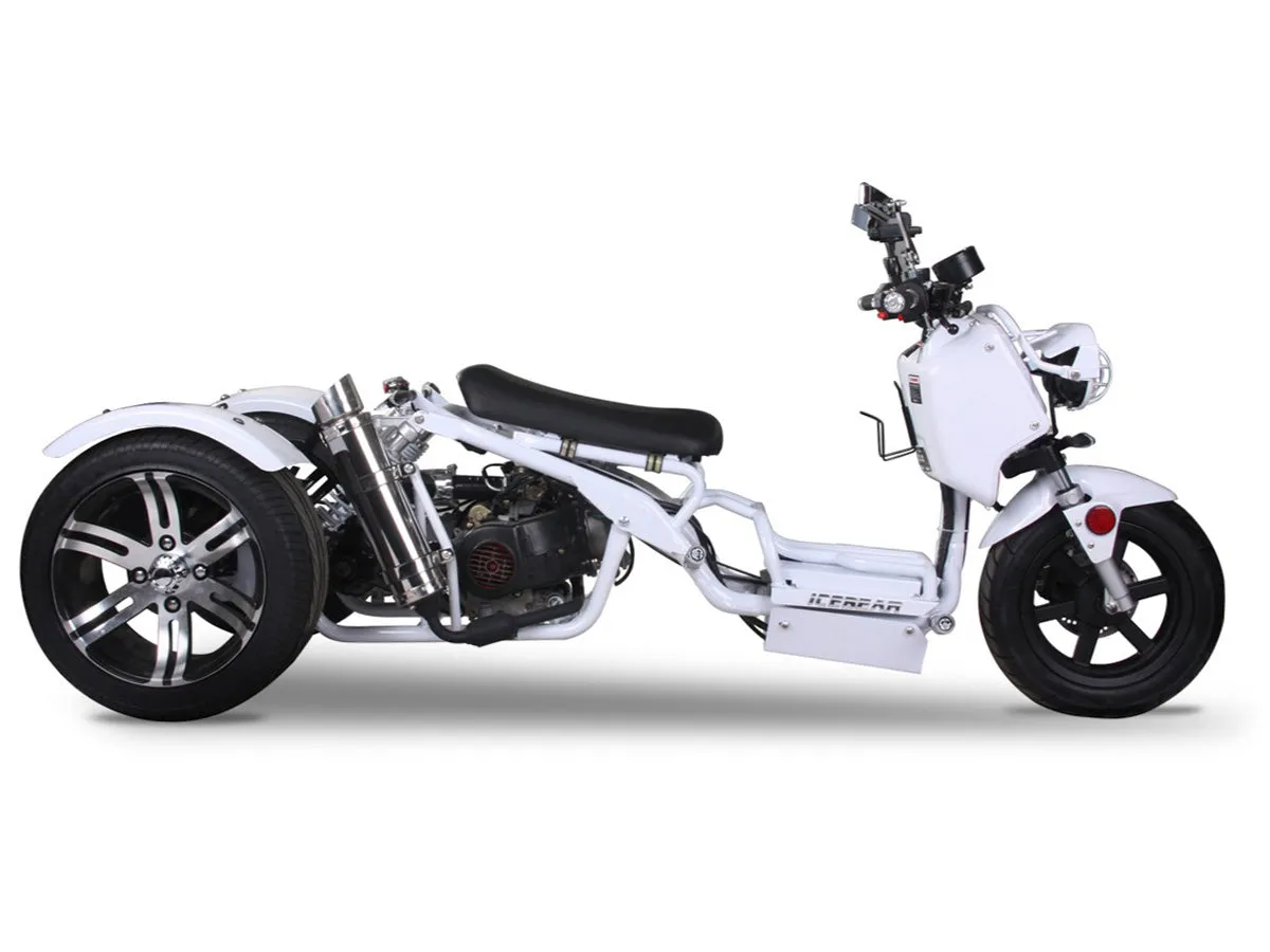 ICE BEAR MADDOG PST150-19N, trike Scooter,  Ruckus Style, GY6 Clone Engine,  CVT Automatic, Electric start, California Legal