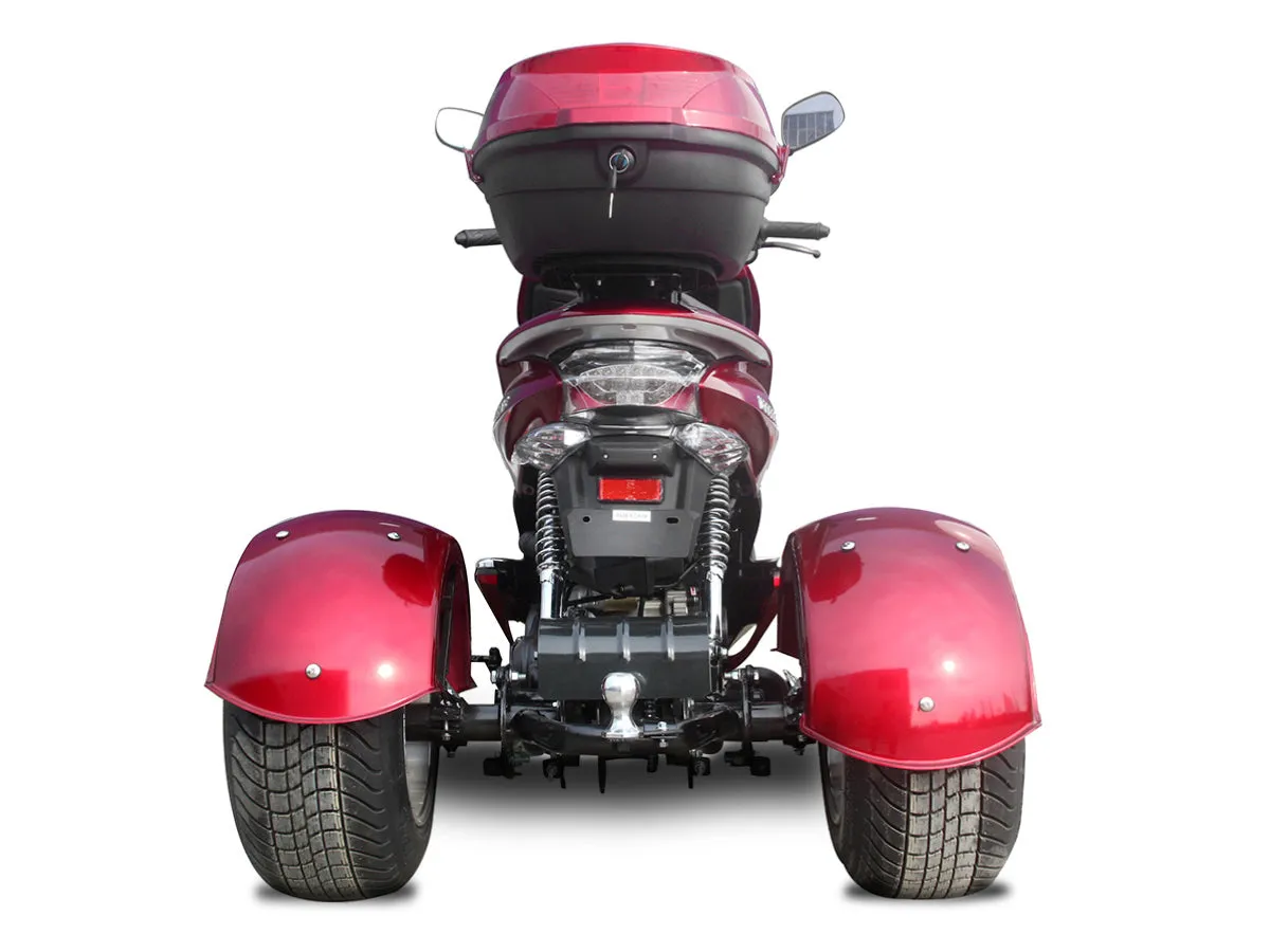 Icebear Q6 50cc Trike/Scooter - Deluxe Upgraded Model PST50-17. CA Legal